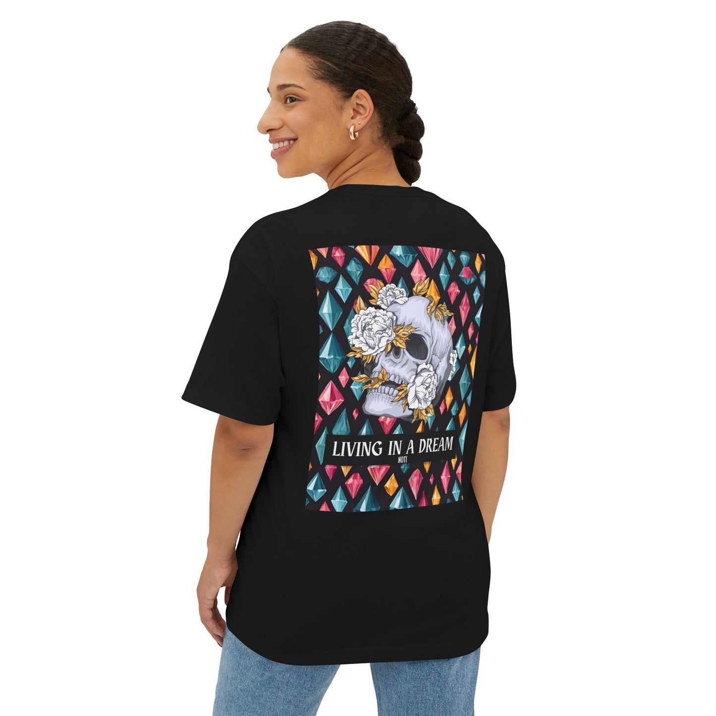 Living in a Dream – Oversized Skull Tee